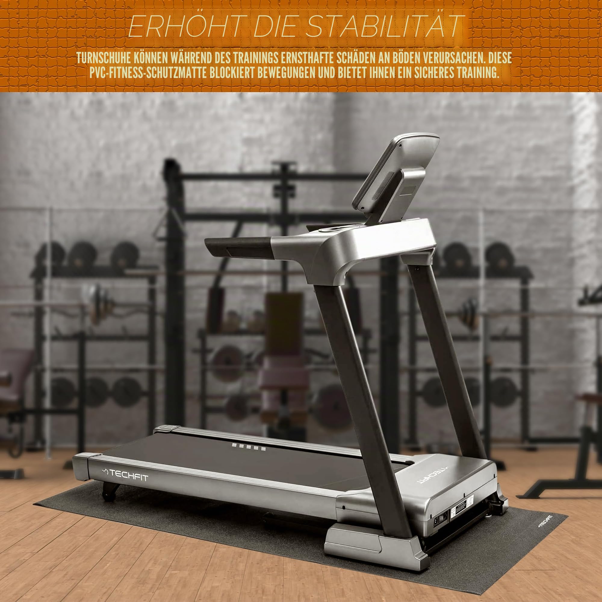 TechFit Bodenschutzmatte Fitness
