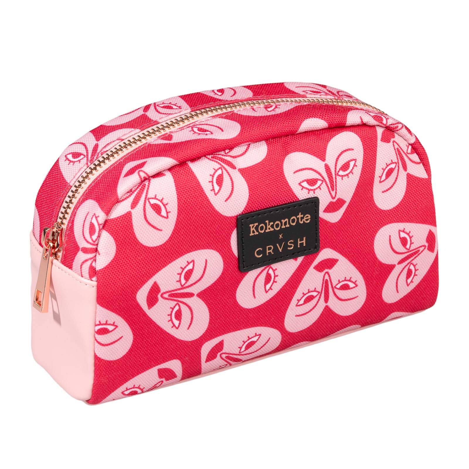 Kokonote Makeup Bag - CRVSH | Toiletry Bag for Make Up, Toiletries, Cosmetics | Travel Essentials, Travel Gifts Under 15 Pounds, Gifts for Women & for Men
