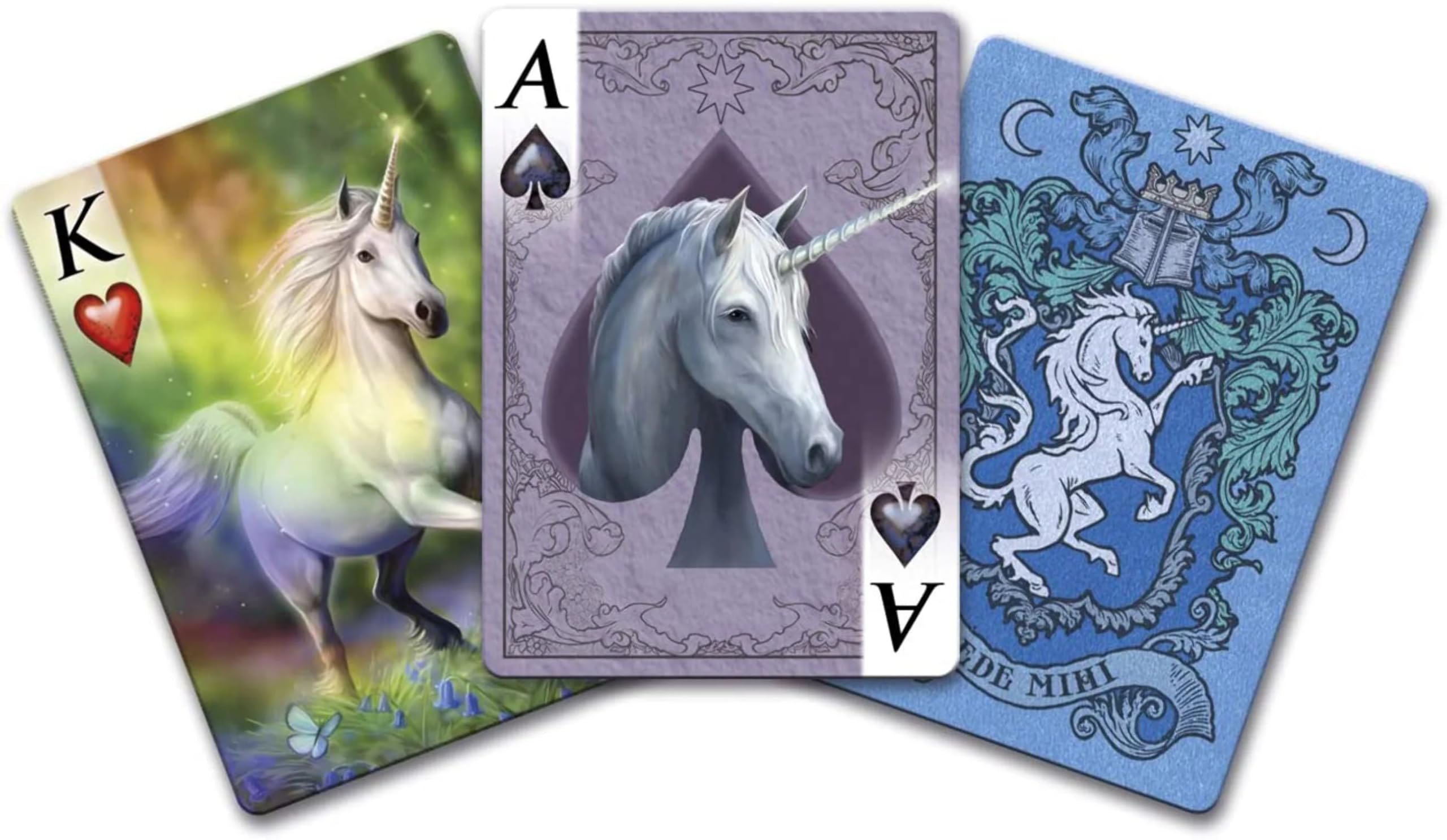 Anne Stokes ユニコーンアート Blue Moon” Unicorn & Maiden | The Music Box Company