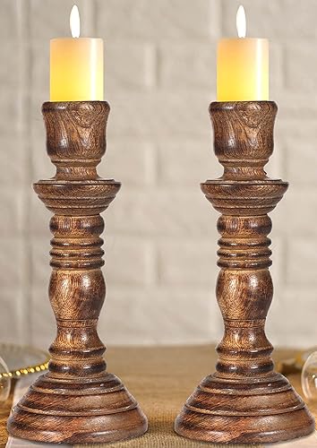 Miniatura 1 de Soporte de madera para candelabros, decora tu mesa de comedor, decoración de Navidad, mesa de café, fiesta de boda, reuniones familiares, hogar,