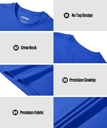Miniatura 7 de MAGCOMSEN Camiseta sin mangas de algodón para hombre, camisetas de gimnasio para entrenamiento muscular, absorbe la humedad, ligera, casual