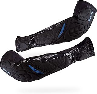 VIRTUE Breakout Lightweight Elbow and Arm Pads for Paintball, Airsoft and Action Sports - Black (Small/Medium)