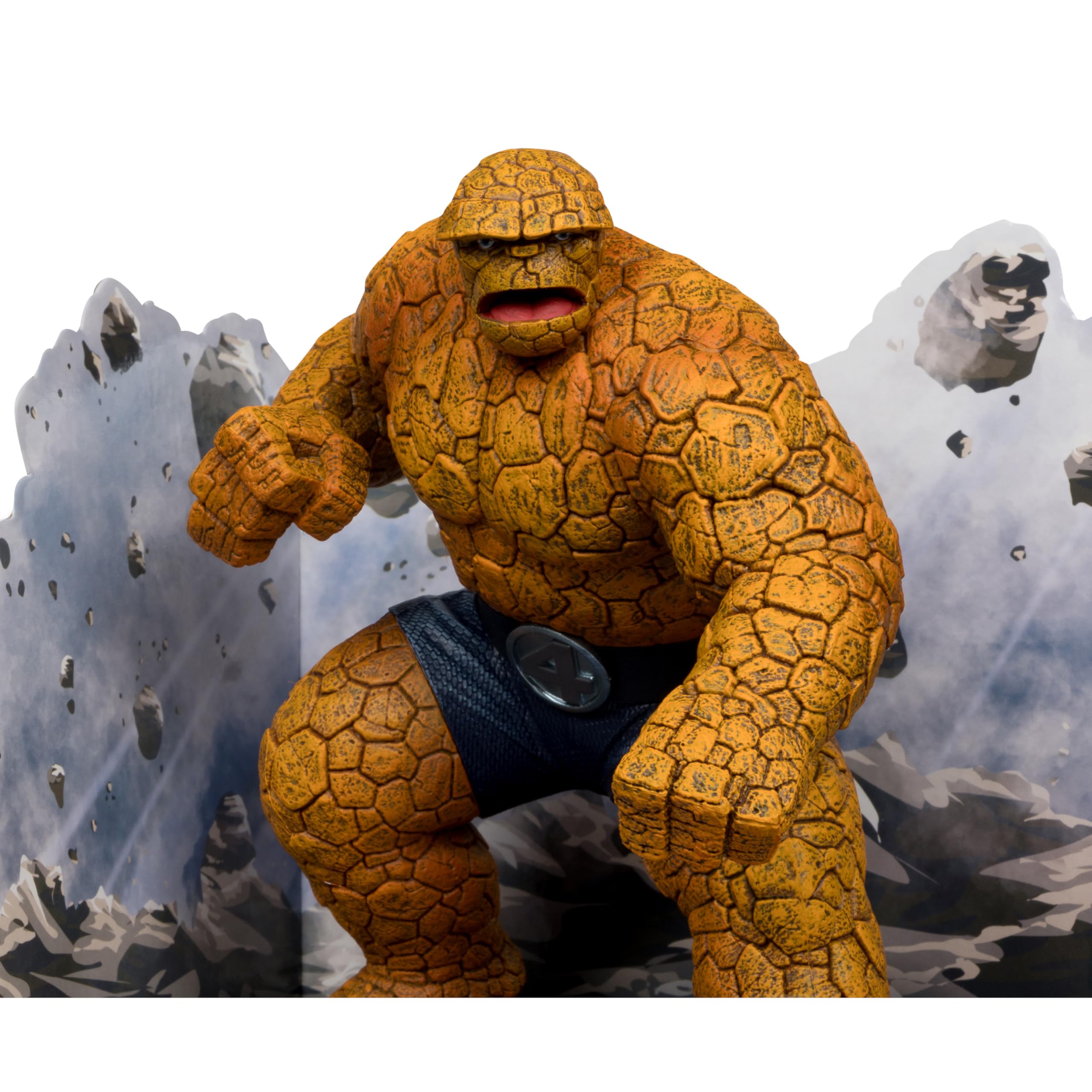 McFarlane Toys Marvel The Thing - Colección a Escala 1:10 con Escena (Fantastic Four #642)