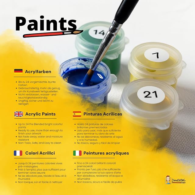Foto 7 de 7 de DonElton Pintar por Números para adultos inspirado por Vincent van Gogh