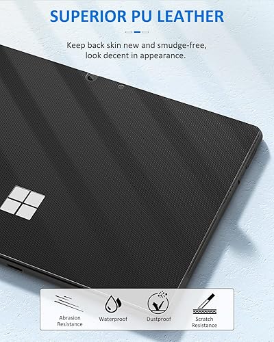 Miniatura 7 de MoKo Funda + calcomanía de piel sintética para Microsoft Surface Pro 8 de 13 pulgadas con pantalla táctil de 2021, cubierta protectora resistente