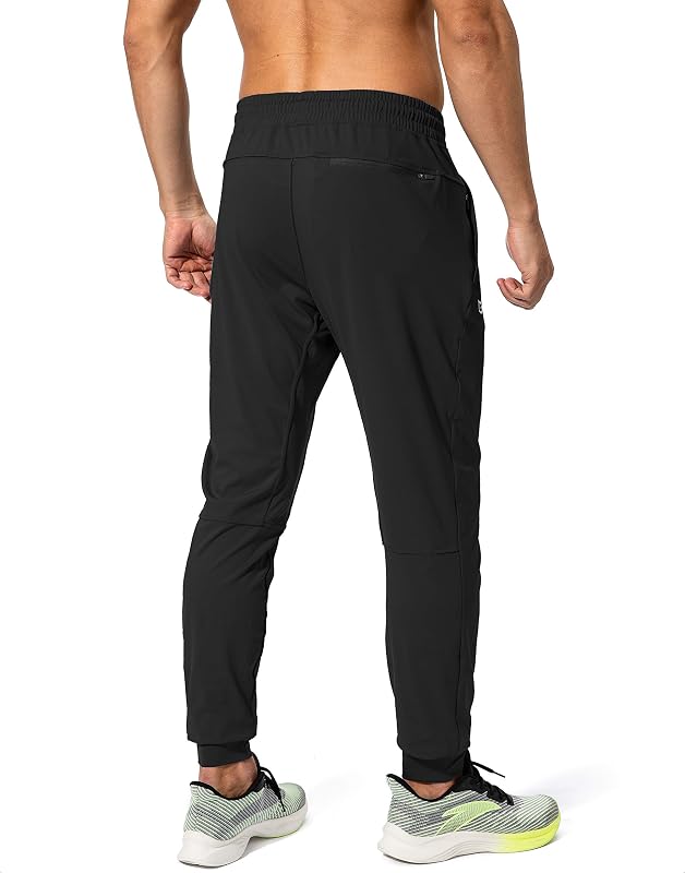 G Gradual Men's Sweatpants with Zipper Pockets Athletic Pants Traning Track Pants Joggers for Men Soccer, Running, Workout(Black,L) image 3