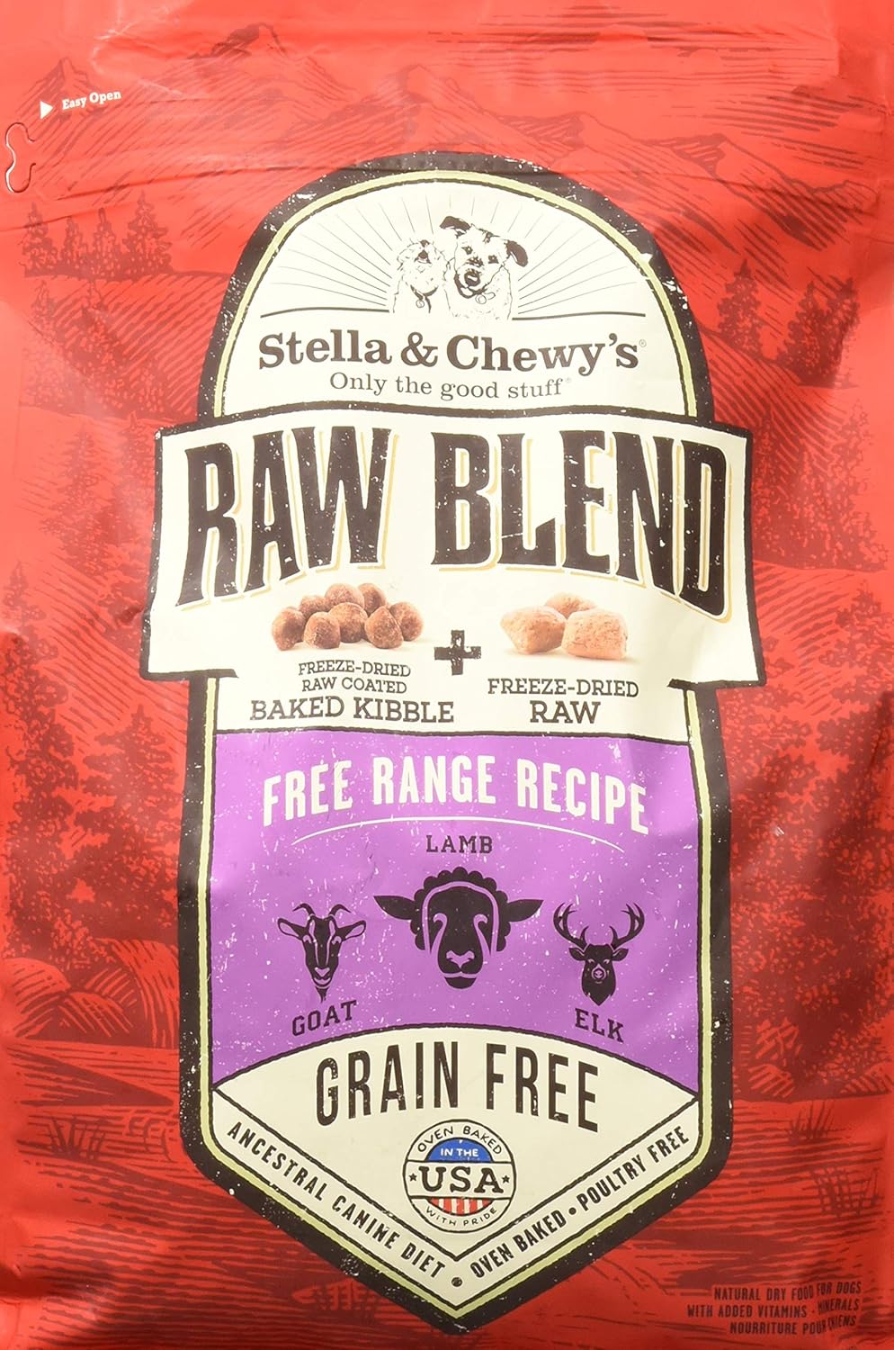 Stella & Chewy's, Raw Blend Free Range Recipe Dry Dog Food, 22 Pound