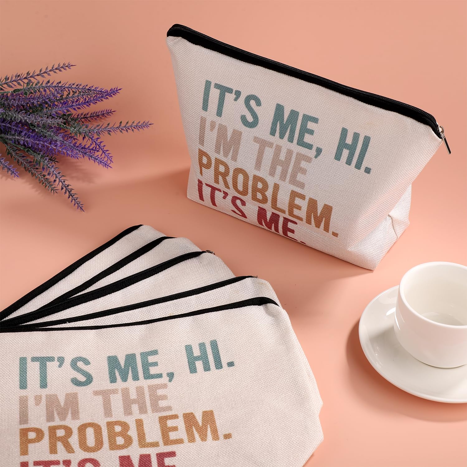It's Me Hi I'm The Problem It's Me 6pcs Makeup Bag - Image 3