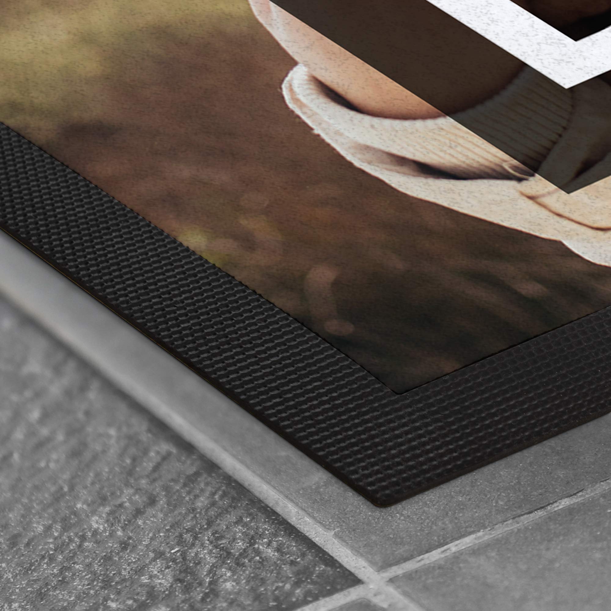 PhotoFancy XL Fussmatte mit Foto personalisiert - XL Fußmatte mit Logo Bedrucken (80 x 60 cm)