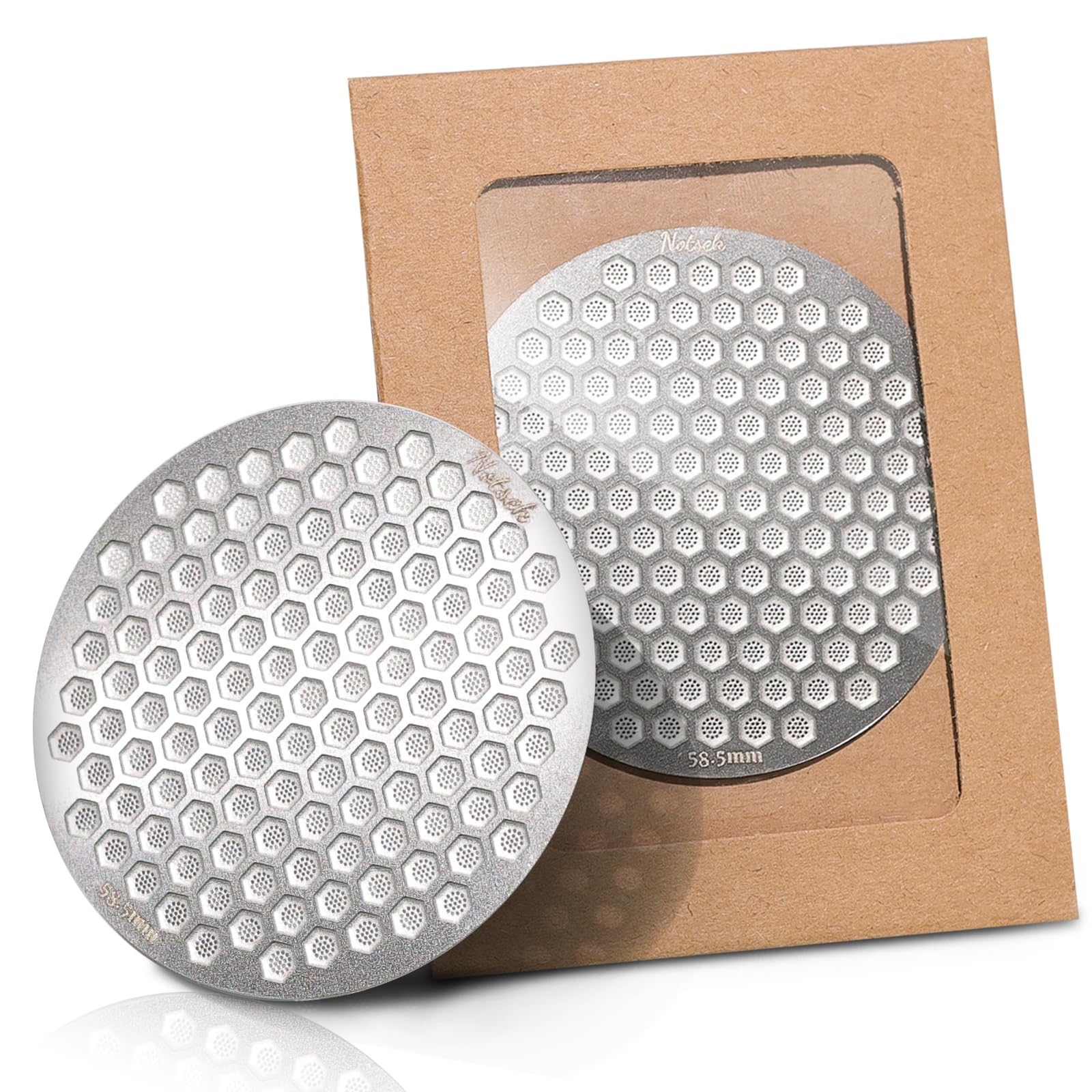 Puck Screen 58mm für 58mm Portafilterkörbe, 0.6cm Einzelschicht, leicht zu reinigen, Edelstahl