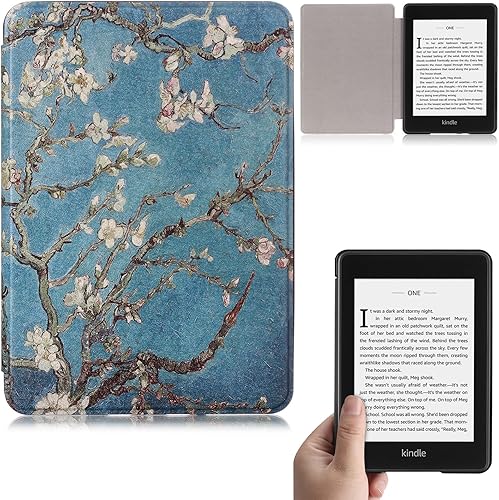 Miniatura 21 de Funda para Kindle Paperwhite de 6 pulgadas (10ª generación, versión 2018), funda inteligente de piel sintética ligera y delgada con apagado