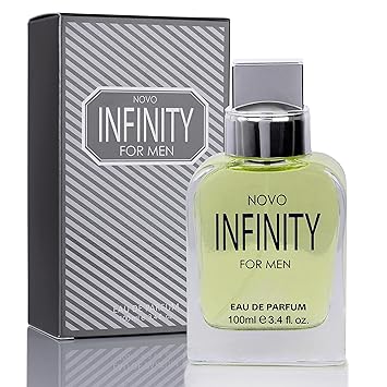 عطر نوفو جلو نوفو إنفينيتي للرجال - بخاخ ماء عطر سائل سعة 3.4 أونصة للرجال - روائح منعشة من الحمضيات والزهور - رائحة منعشة طوال اليوم - هدايا رائعة للمناسبات