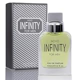 Novo Infinity for Men- 3.4 Fluid Ounce Eau De Parfum Spray for Men - Refreshing Citrusy & Floral Top Notes Smell Fresh All Day Long Lovely Gift Occasions