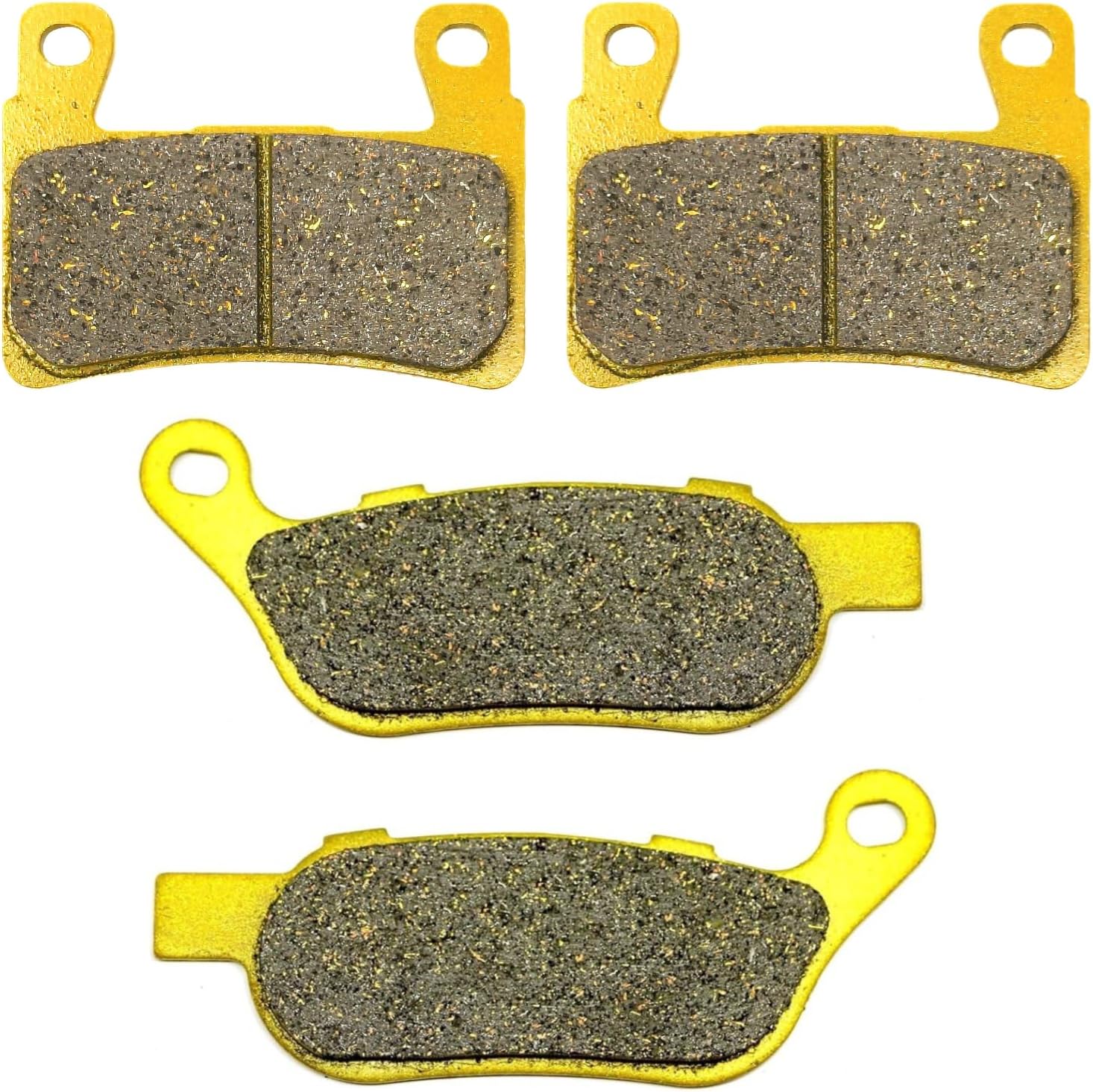 Brake Pads for Harley Davidson FLS Softail Slim FXSB Breakout FA296 FA458 | 2015 2016 2017 Front Rear Brakes FLSTN Soft Deluxe FLSTC Heritage Softail Classic FLSTF FLSTFB Fat Boy LO MC0564 Master Chen