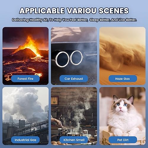 Miniatura 8 de Paquete de 4 filtros de repuesto HEPA C545 S compatibles con Winix C545, B151, P150, 9300, filtro Hepa S, número de pieza 1712-0096-00 y 2522-0058-00