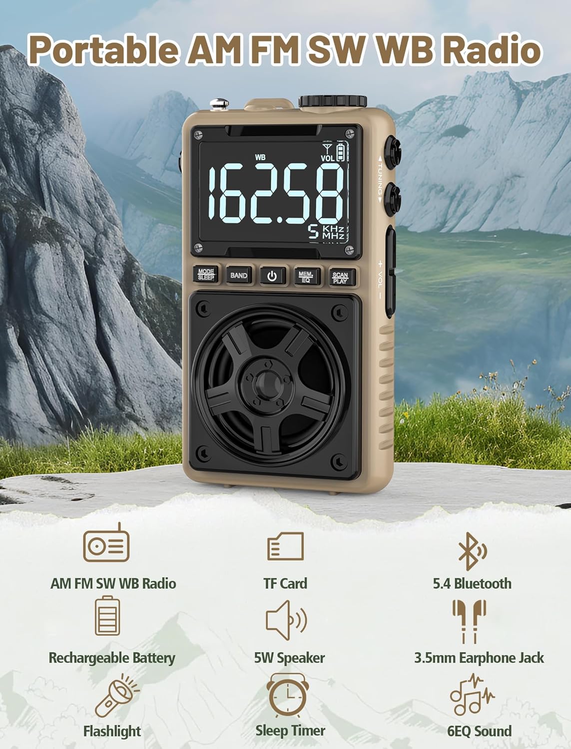 Jazmm Model 213 Radio with features listed