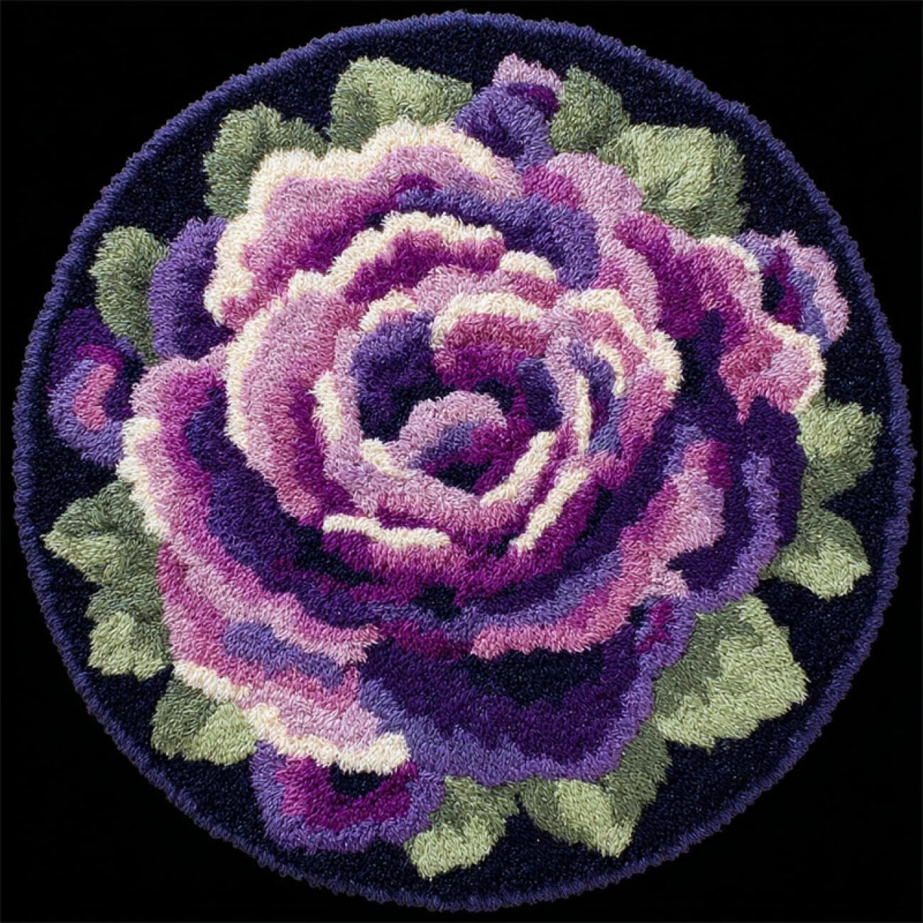 Kitquiver Tapestry Kits for Adults Purple Roses 60x60cm