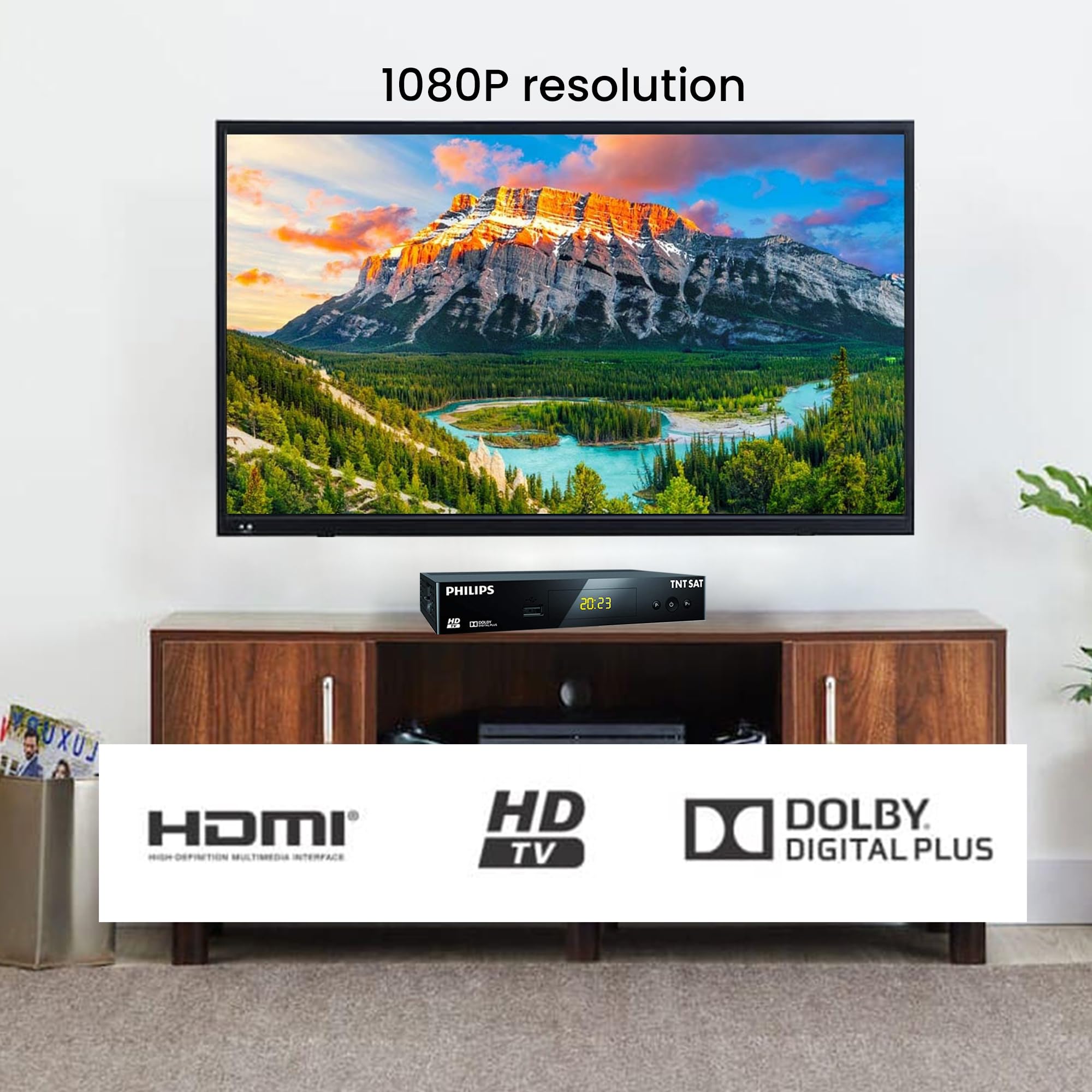 LEYF TNTSAT Decodeur TNT Satellite Recepteur Dsr 3231t - HD Astra (19,2°) / USB/HDMI / MPEG4 / Full HD / 1080P (Carte Non Incluse !)