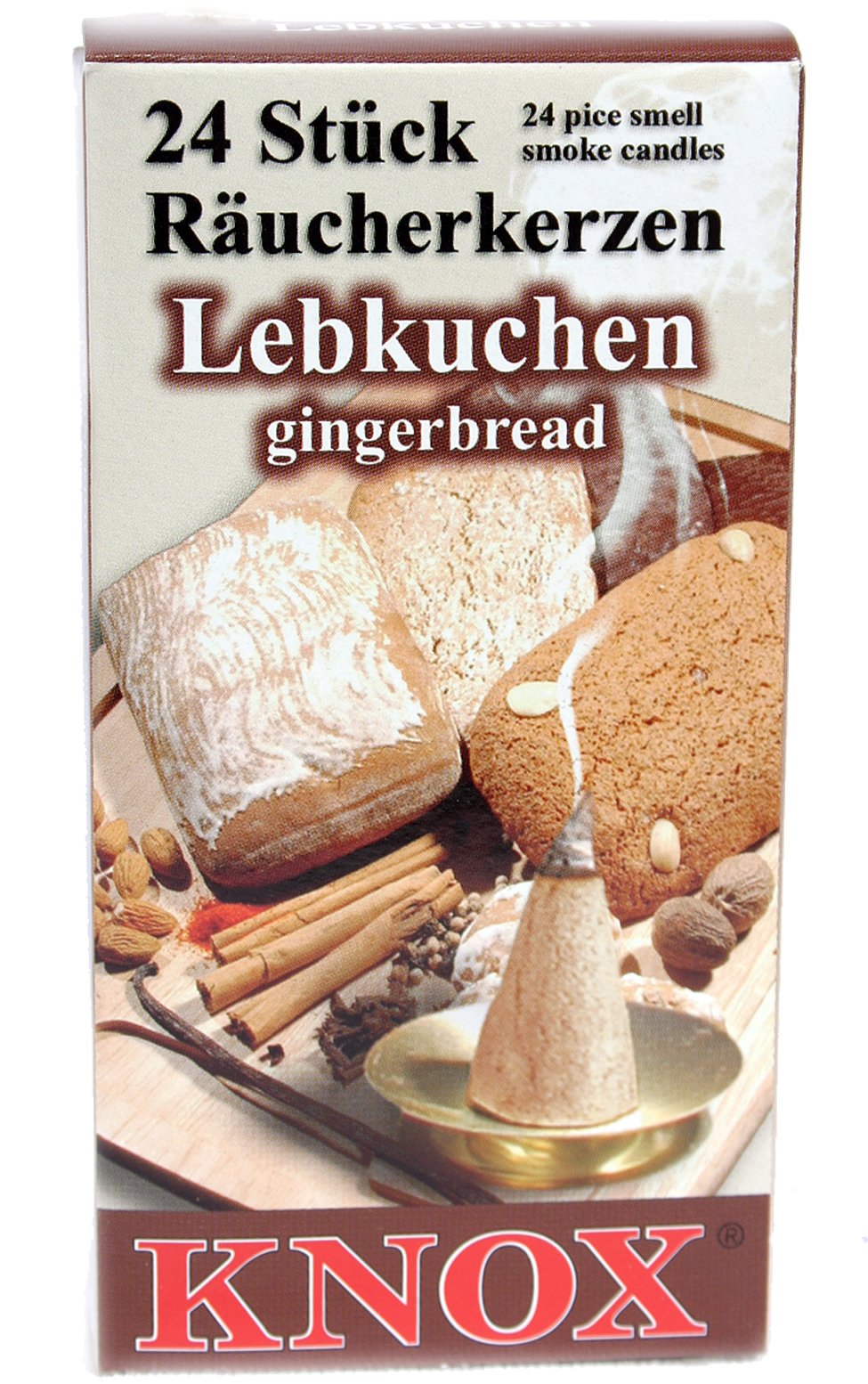 Incense cones - Ginger Bread - Authentic German Erzgebirge Smokers - Knox