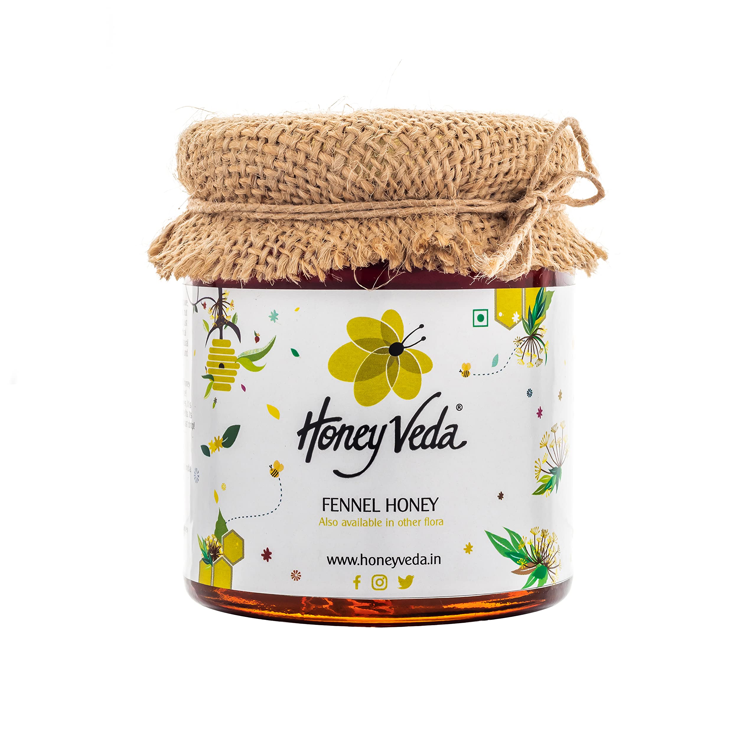 HoneyVeda 100% Natural Unprocessed Fennel Raw Honey - Unfiltered and Unpasteurized - 6 Natural Flavours Available - Monofloral Honey - Improves immunity, weight loss, cough (B085Z89VP2) Amazon Price History, Amazon Price Tracker