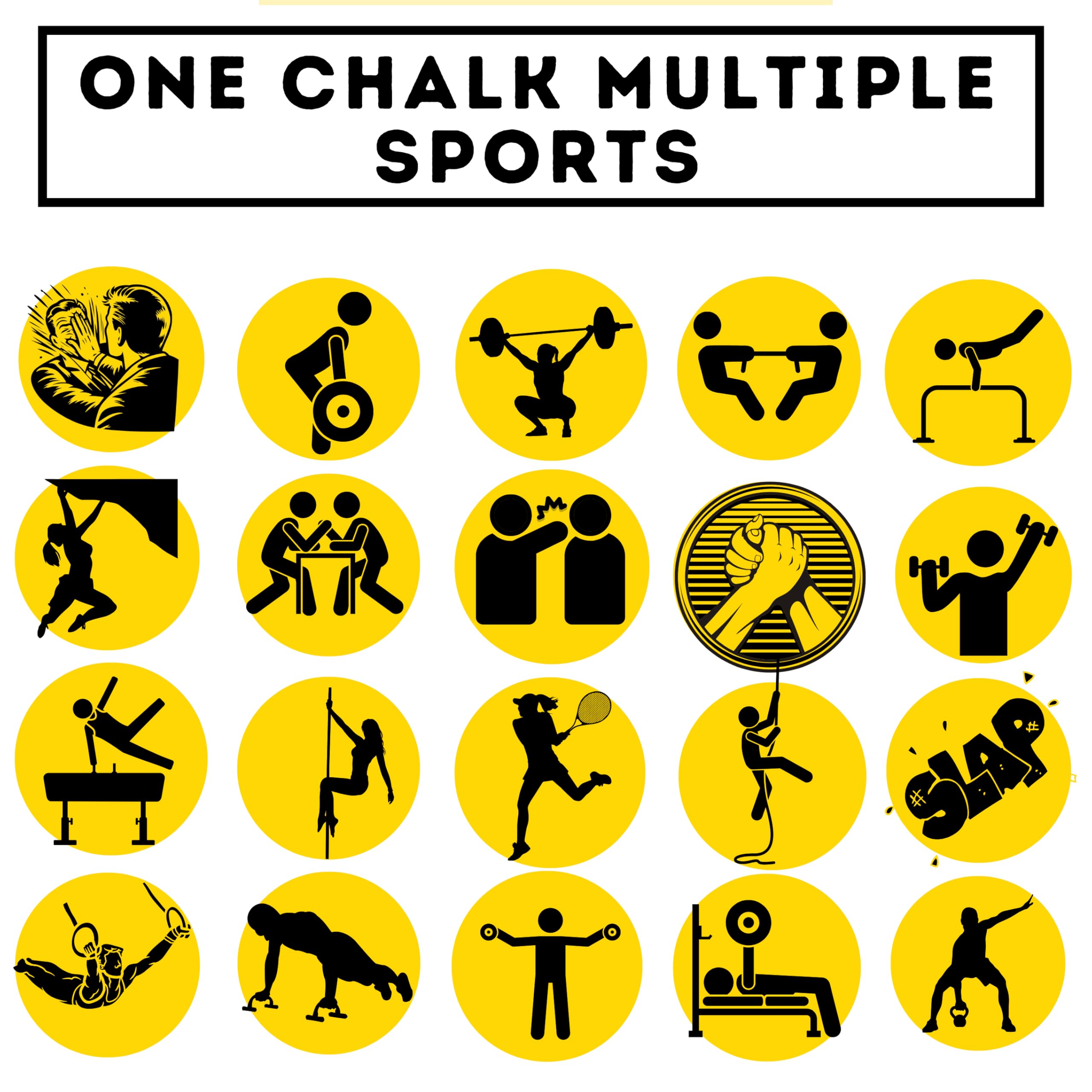 Muscleape Chalk Powder for Superior Grip. 100gm Premium Non Dust Chalk for Weightlifting, Bodybuilding, Powerlifting, Calisthenics and Other Sports.Non Allergic. Makes Your Grip Dry & Strong. 4