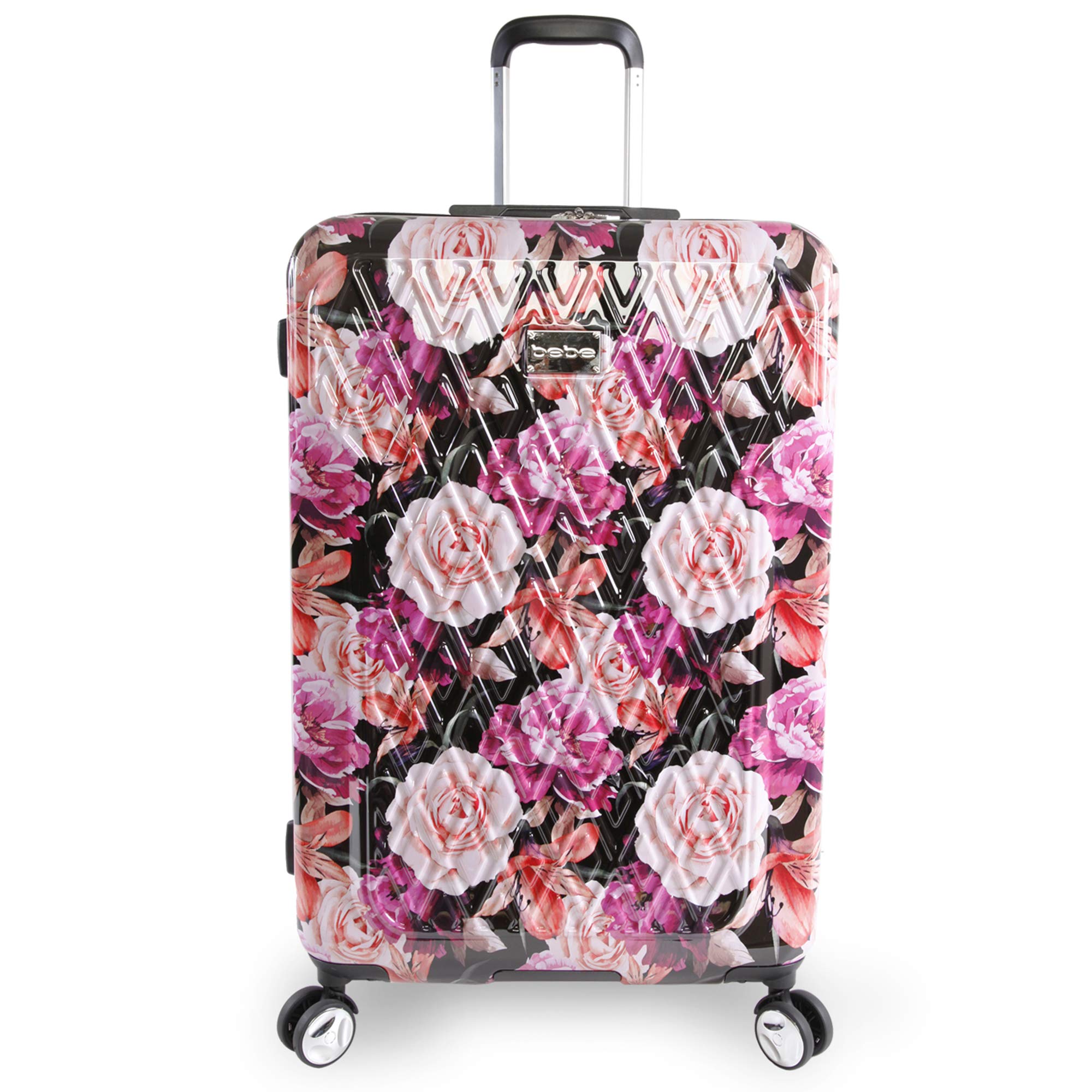 bebe Stella Valise Rigide pour Femme 73,7 cm, Imprimé Floral Noir., Taille Unique, Bagage Marie Valise Rigide à roulettes pivotantes 73,7 cm