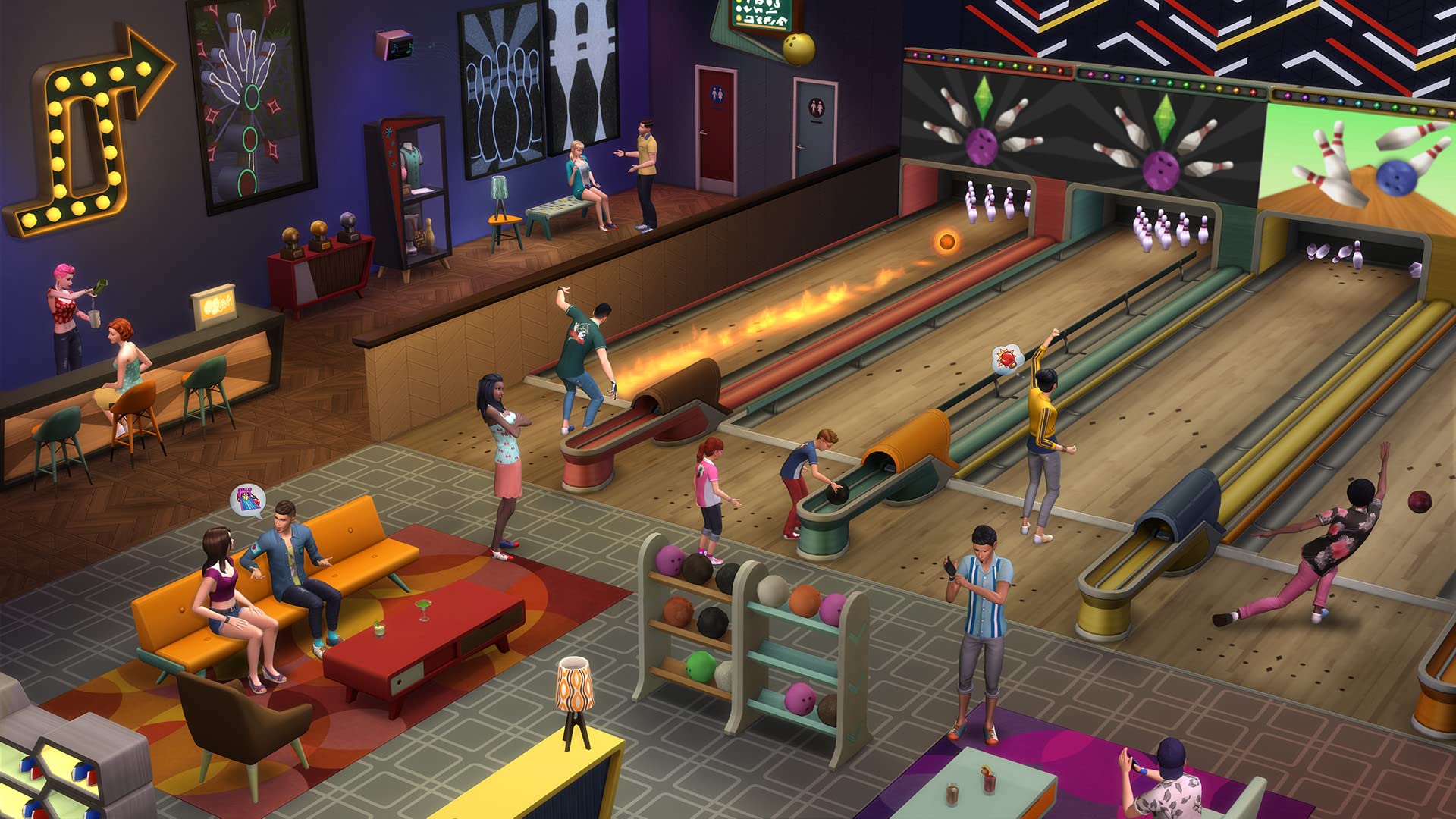 Les Sims 4 - Bundle - City Living, Dine Out, Bowling Night Stuff DLC | Téléchargement PC - Code Origin