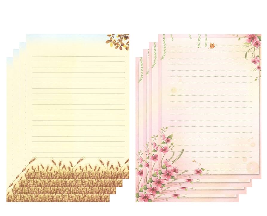 amazon-com-imagicoo-50-writing-stationery-paper-set-lined-stationery-paper-for-writing-letters-floral-letter-writing-papers-with-lines-for-invitations-notes-11-7x8-26-letterhead-papers-2-different-style-office-products for Free Printable Letter Writing Stationery Amazon.com : IMagicoo 50 Writing Stationery Paper Set, Lined Stationery Paper for Writing letters, Floral Letter Writing Papers with lines for Invitations, Notes, 11.7x8.26'' Letterhead Papers, 2 Different Style : Office Products for Free Printable Letter Writing Stationery
