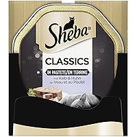 Sheba Cibo per gatti umido Classics, 22 Ciotole (2 x 11 x 85 g)