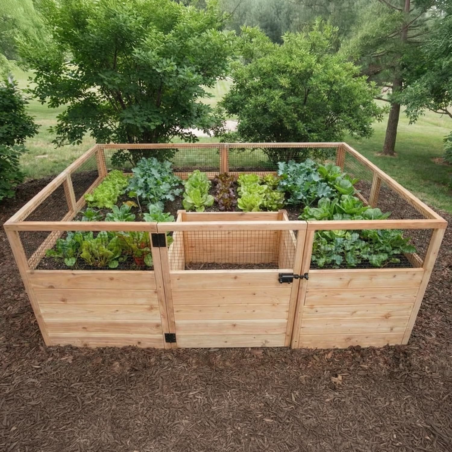Outdoor Living Today Raised Garden Bed, Outdoor, 8x5 ft, Western Red Cedar, 96x60x33.5 Inch