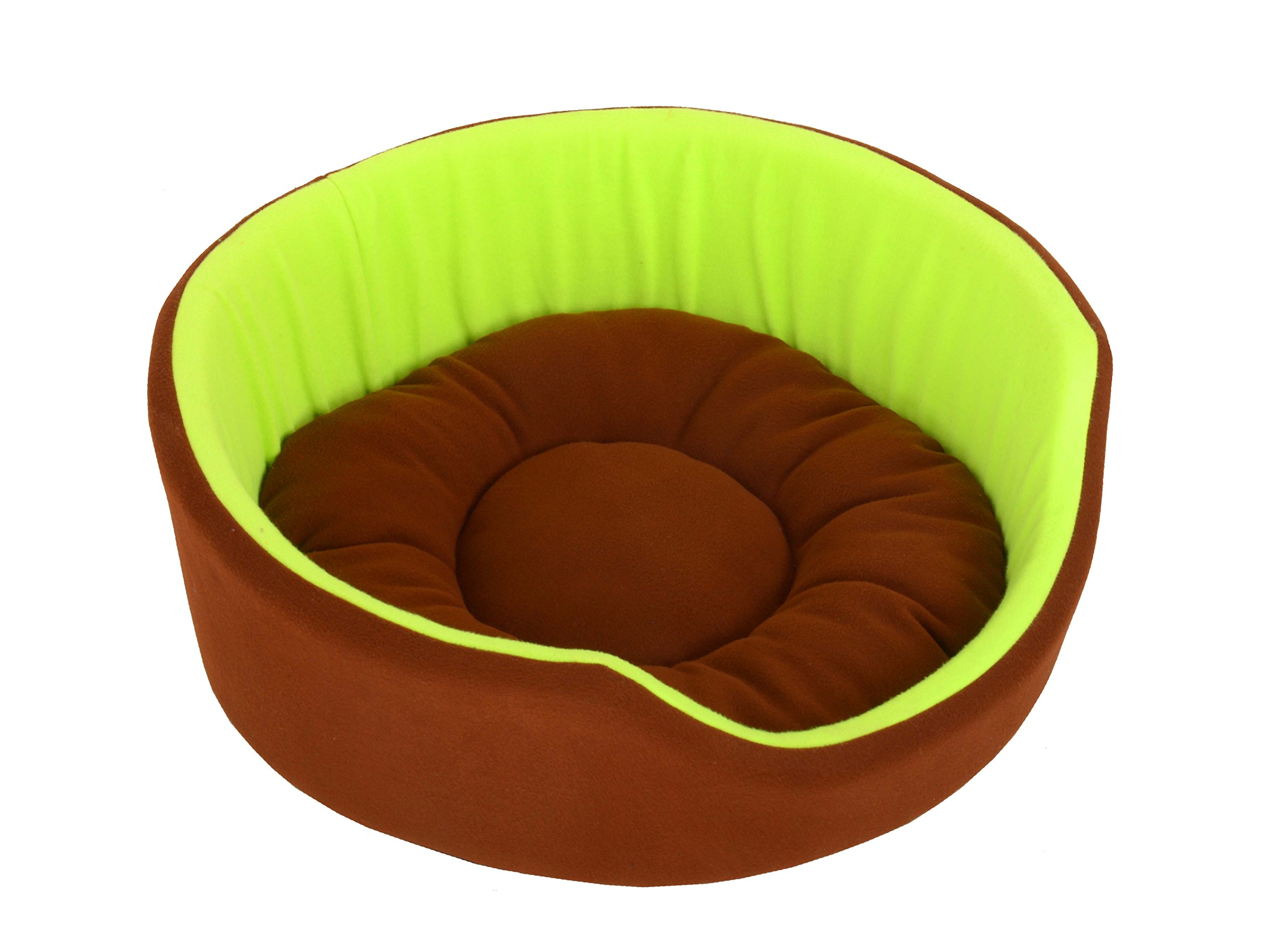 Fluffys Luxurious Both Side Soft Dog/CAT Bed,Fluorescent Green/Brown (Medium) (B01LXOF25G) Amazon Price History, Amazon Price Tracker