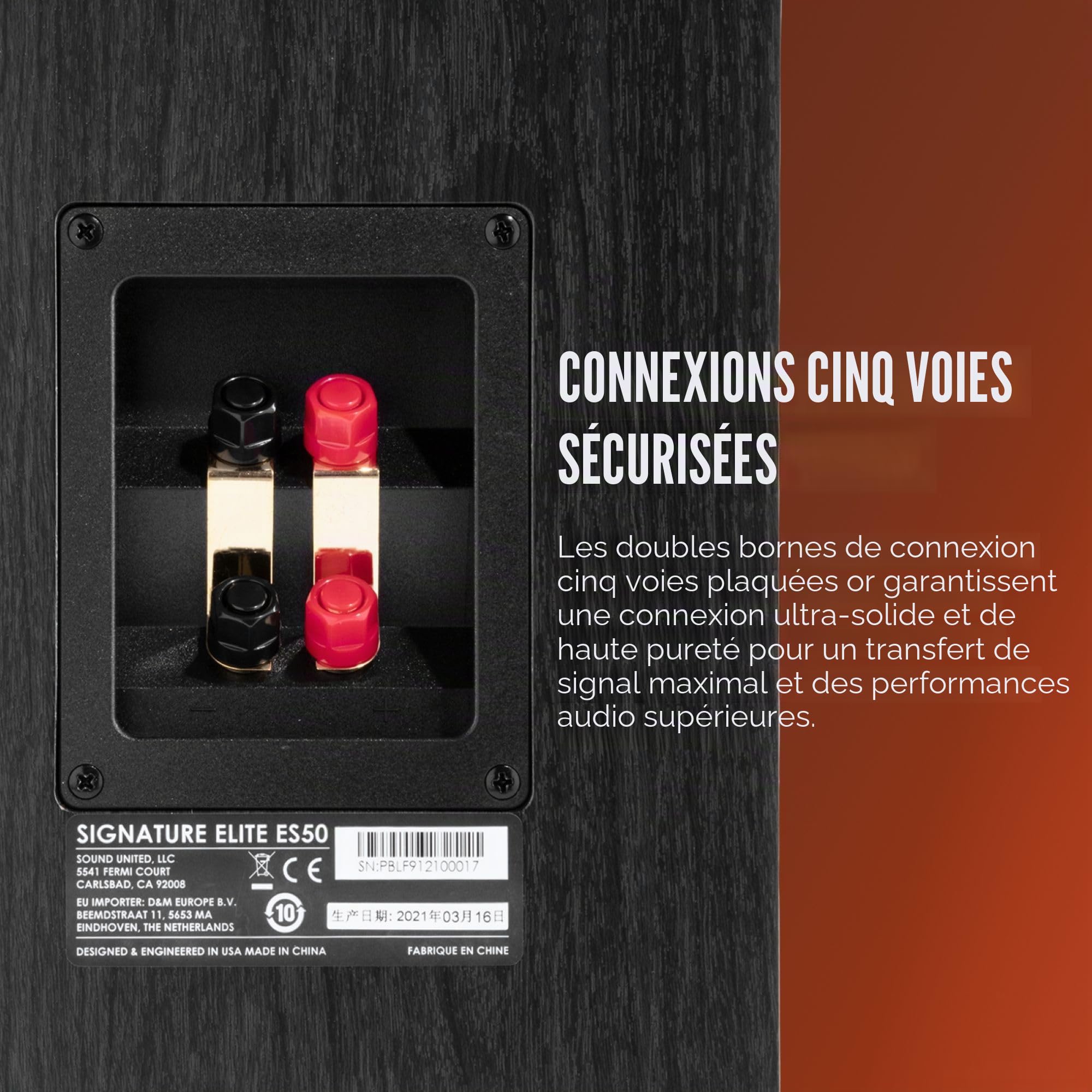 Polk Audio Signature Elite ES50 Enceinte Colonne Hi-Res, Compatible Dolby Atmos/DTS:X (Pièce) - Blanche