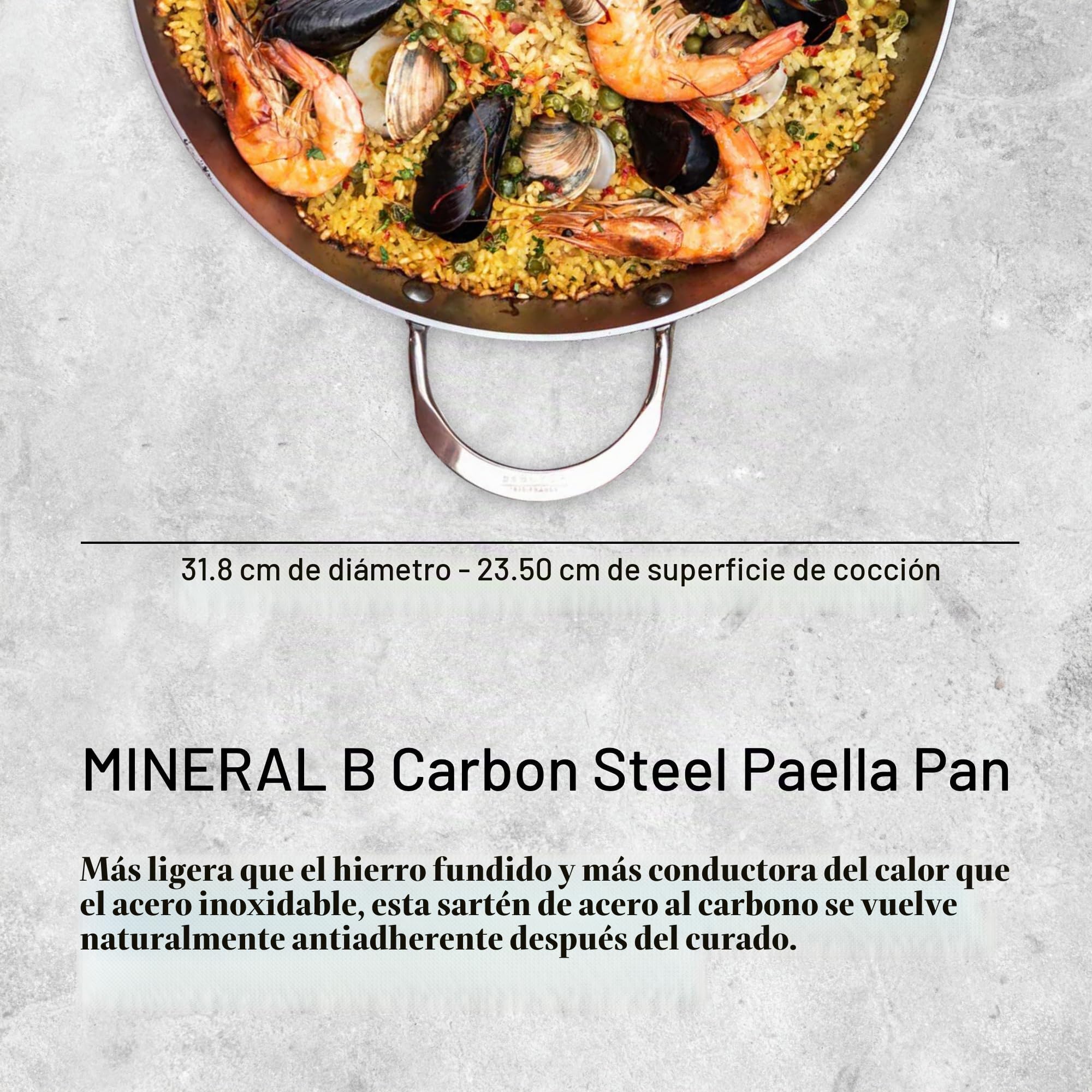 De Buyer, SARTEN PARA PAELLA MINERAL B Ø32CM,-5652.32