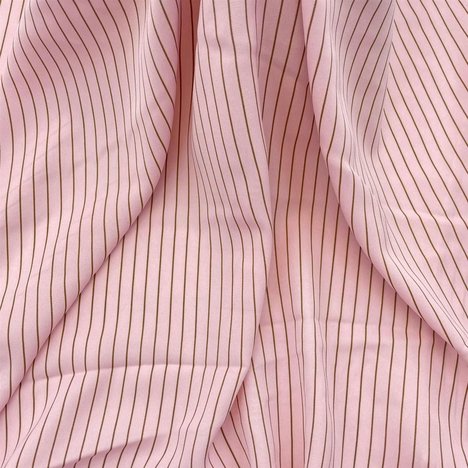 10 Yards Pink Striped Pattern Fabric for T Shirt Pajama Skirt Clothing DIY Sewing and Arts Crafts