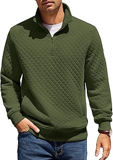 Sponsored You’re seeing this ad based on the product’s relevance to your search query.Learn more about this advertisement COOFANDY Men's Zip Neck Sweatshirt Soft Stand-Up Collar Pullover with Zip Winter Warm Long Sleeve Shirt Regular Fit Sweater with Pockets
