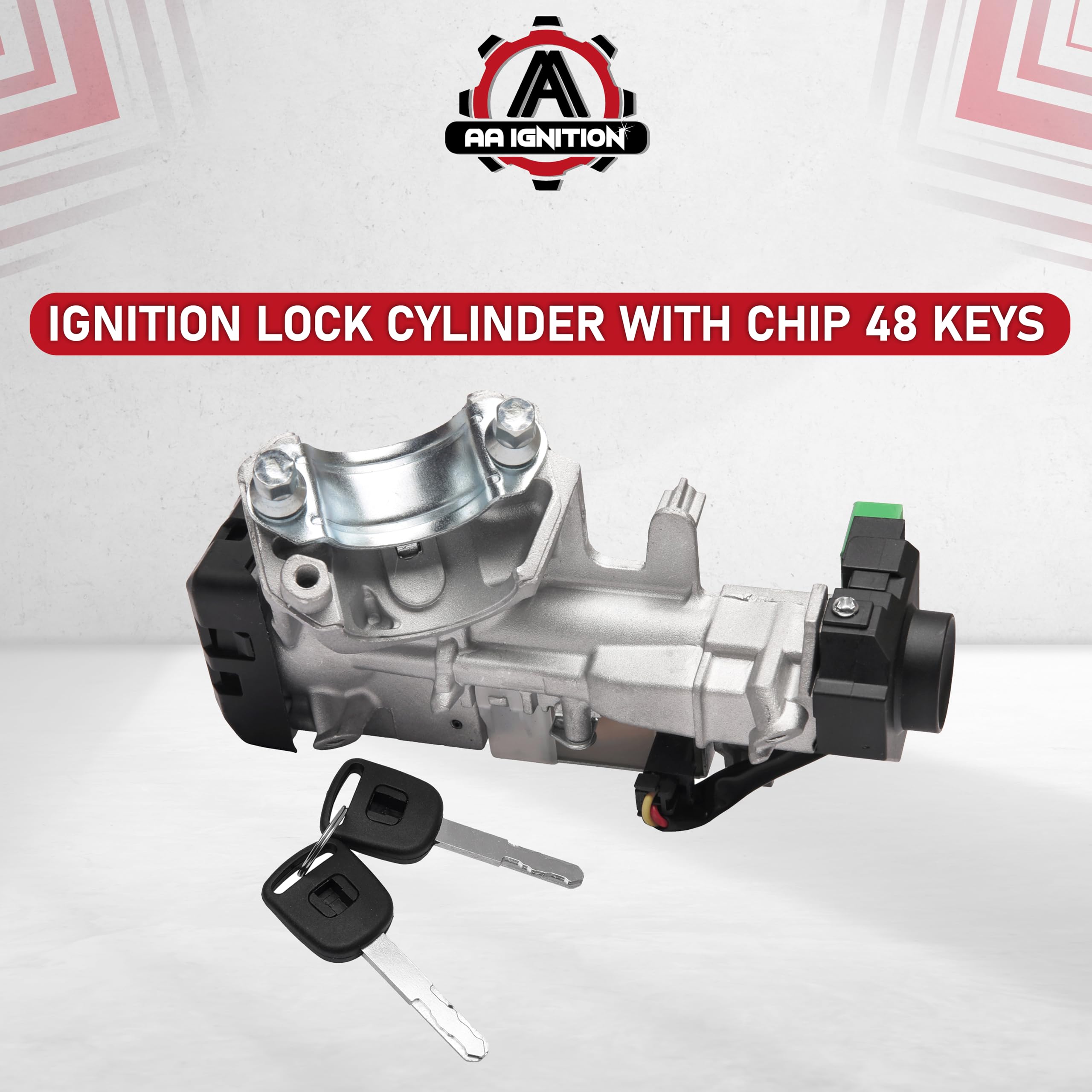 Ignition Switch Lock Cylinder With 2 Keys - Fits 2008-2016 Ford F150, F250, F350, Focus, Escape, Mustang