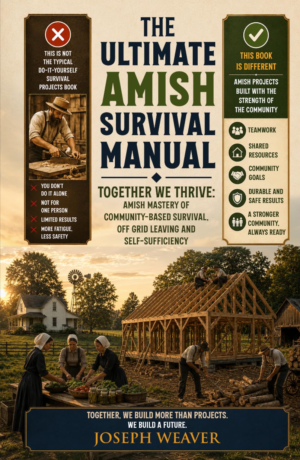 The Ultimate Amish Survival Manual: Together We Thrive - Amish Mastery of Community-Based Survival, Off-Grid Living and Self-Sufficiency