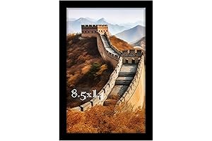 Picrit 8x14 Frame, Picture Frame for Wall Display, Classic Black