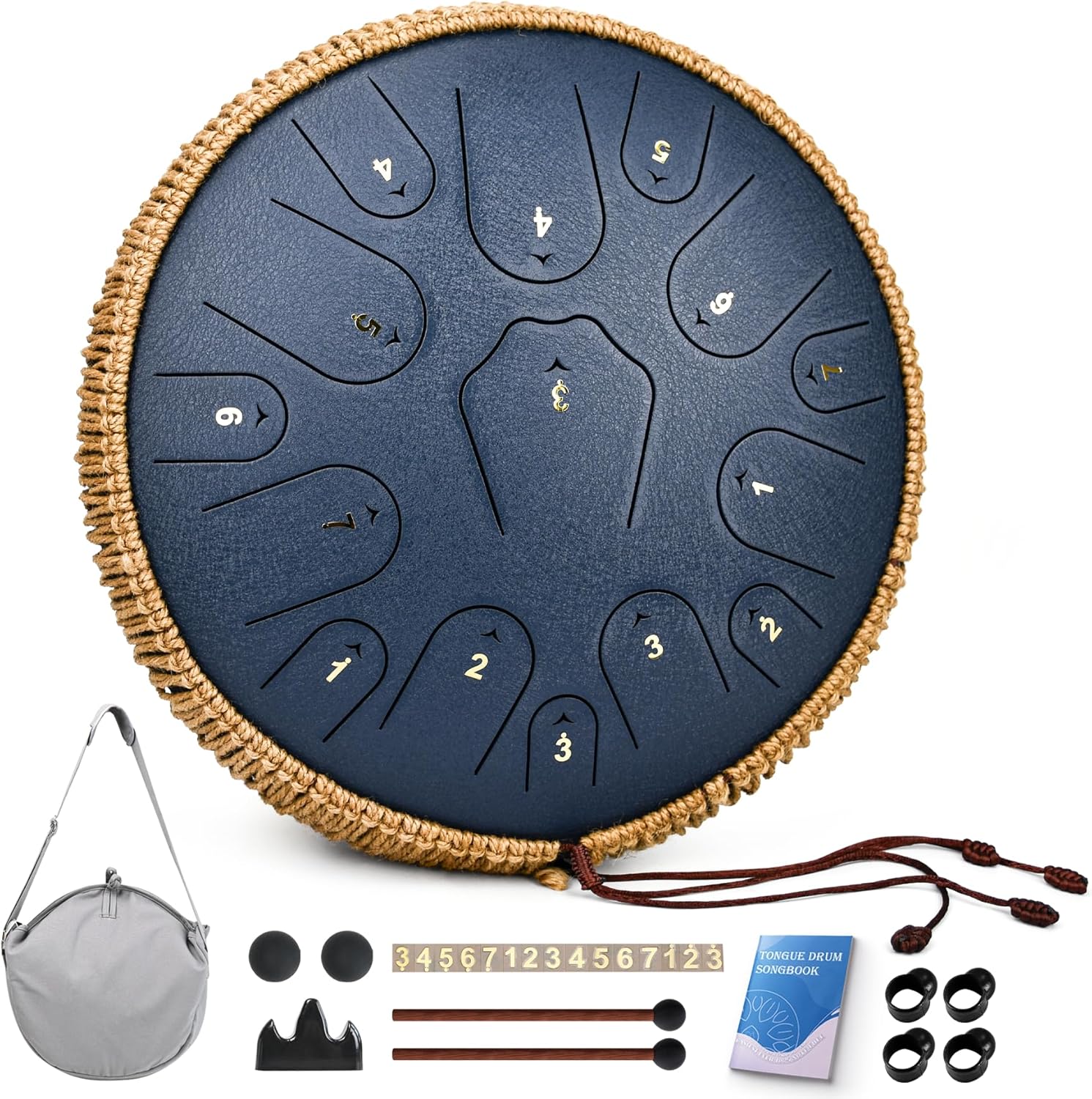 QingShi Steel Tongue Drum 14 Inch - Image 2