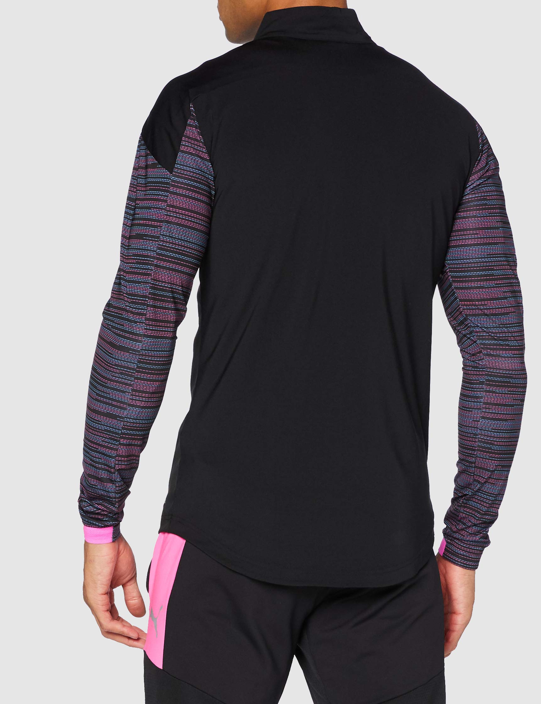 Puma ftblNXT 1/4 Zip Sweater - Puma Black/Luminous Pink, Small, Blue - Image 4