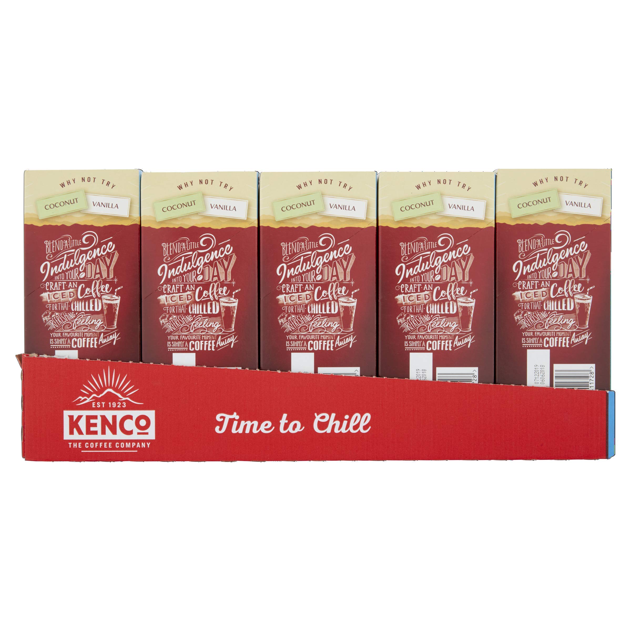 Kenco Iced Latte Salted Caramel Instant Coffee Sachets 5 Boxes of 8