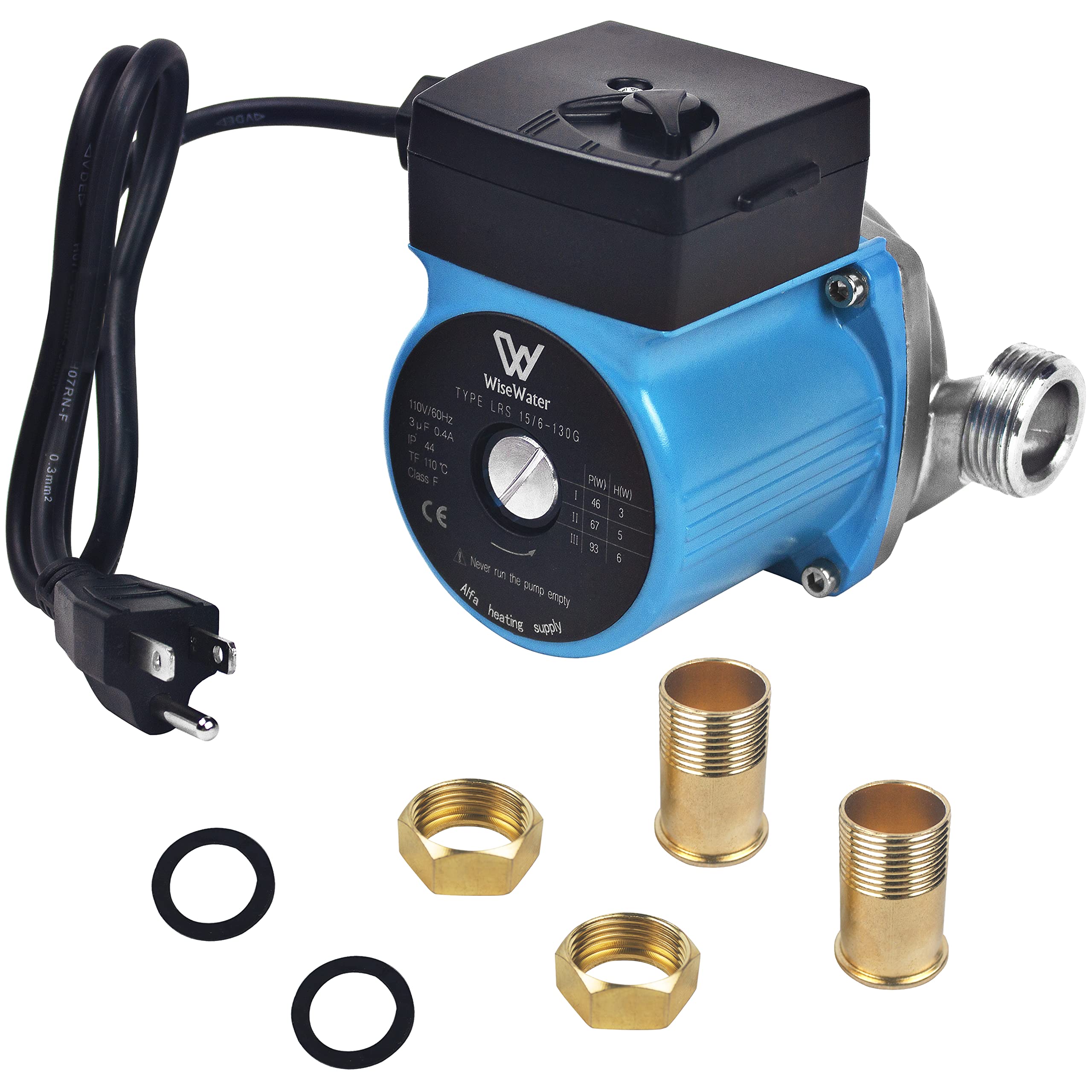 Buy WiseWater 110V Hot Water Recirculating Pump, Stainless Steel Water