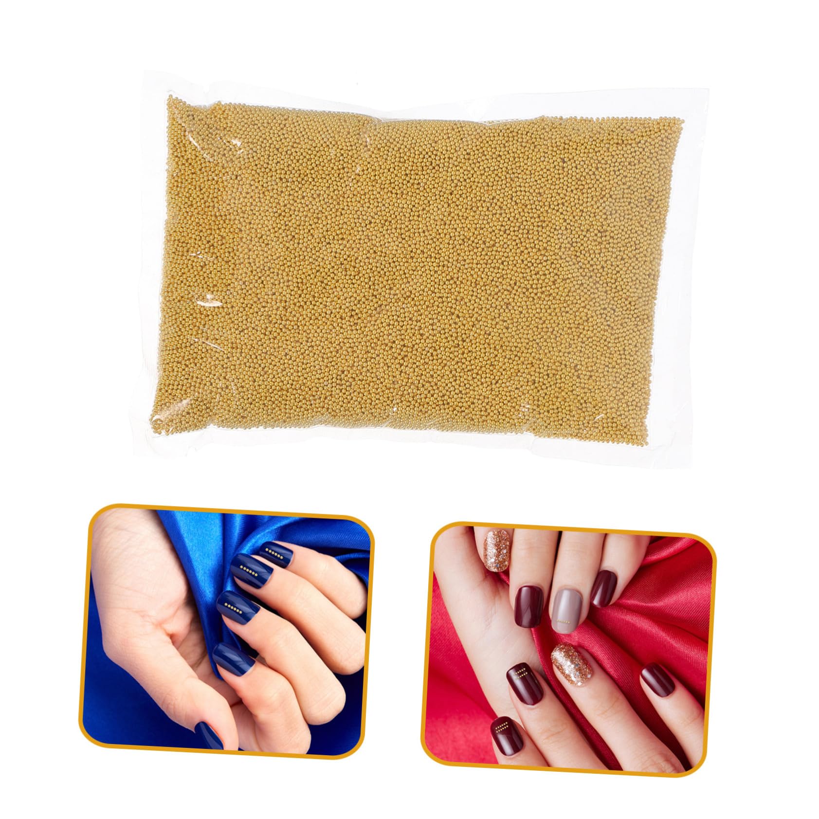 Beavorty Accessori Per Unghie Arredamento Per Unghie Per Da Te Da Donna Rotonde Nail Art Metallo D'oro
