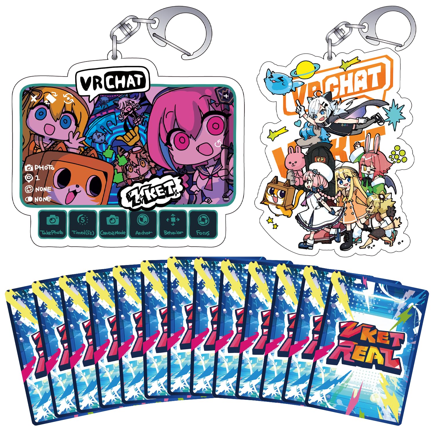 hideki様 リクエスト 4点 まとめ商品 Amazon.co.jp: HIKKY Vket×VRChatコラボ アクキー A(24')+B(24