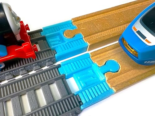 TrainLab. com Adaptadores, compatibles con Thomas & Friends Trackmaster Gray 2014 y pistas de ferrocarril de madera, accesorios esenciales