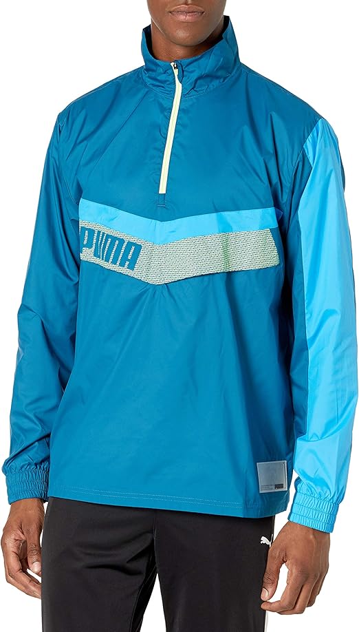 PUMA Men's Train Woven 1/2 Zip Jacket at Amazon Men's Clothing store