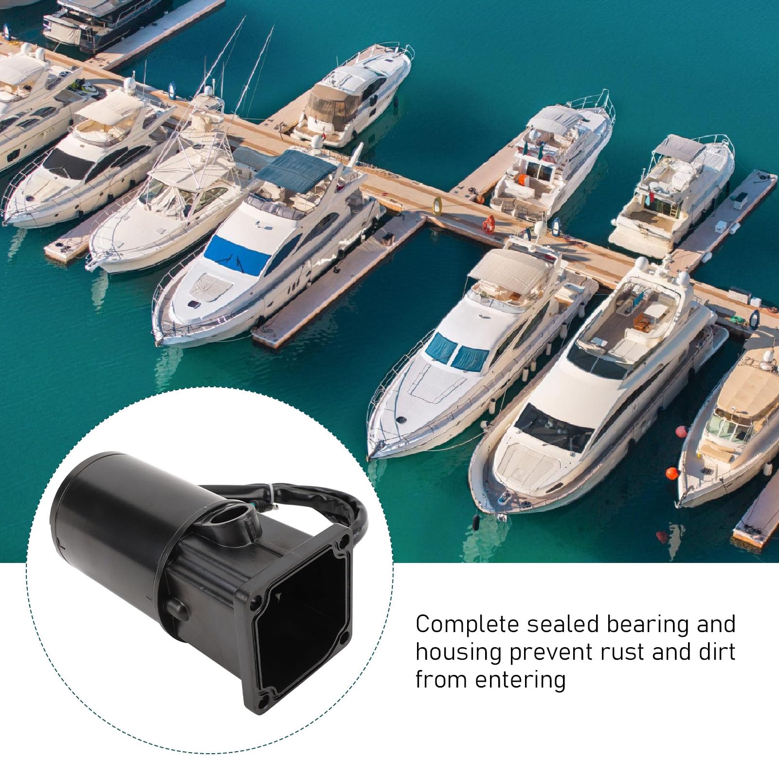 Il Motore Fuoribordo Power Trim Sostituisce in Modo Efficiente Il Tilt Trim Force Marine da 50 a 125, Cavo Reversibile da 12 V per gli Appassionati di da Diporto