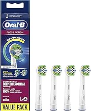Oral-B FlossAction Testine di Ricambio con Tecnologia CleanMaximiser, Confezione da 4 Pezzi