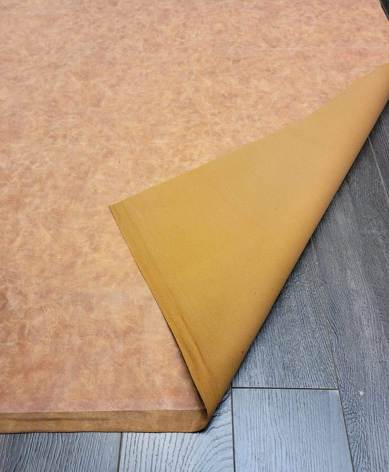 Tapicería de vinilo suave y suave de piel sintética vegana de 0,9 mm de ancho x 132 cm