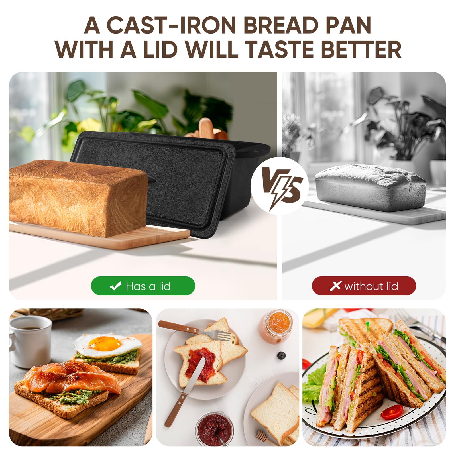 Iron Bread Loaf Cast Iron Mini Loaf Pans Bread Pan Cast Iron Loaf